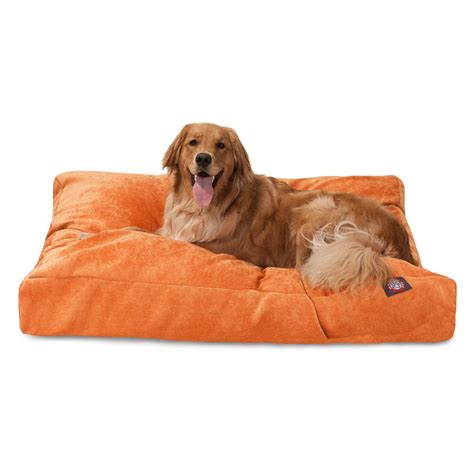 Majestic Pet Villa Collection Rectangle Dog Bed | dog Pillow Beds | PetSmart | Orange bedding ...