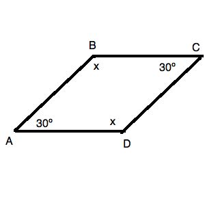 How to find an angle in a parallelogram - GRE Math