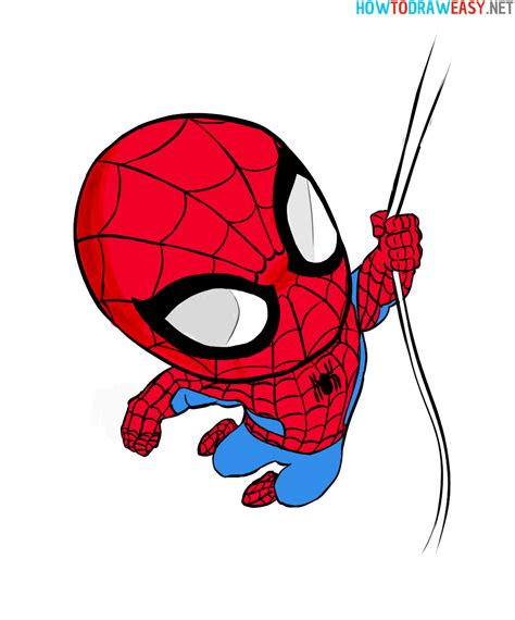 Chibi Spider Man Coloring Pages