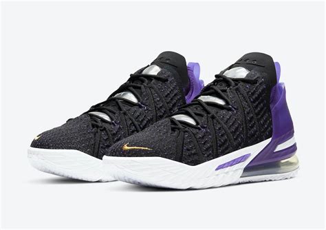 Nike LeBron 18 Lakers Court Purple CQ9283-004 Release Date Info ...