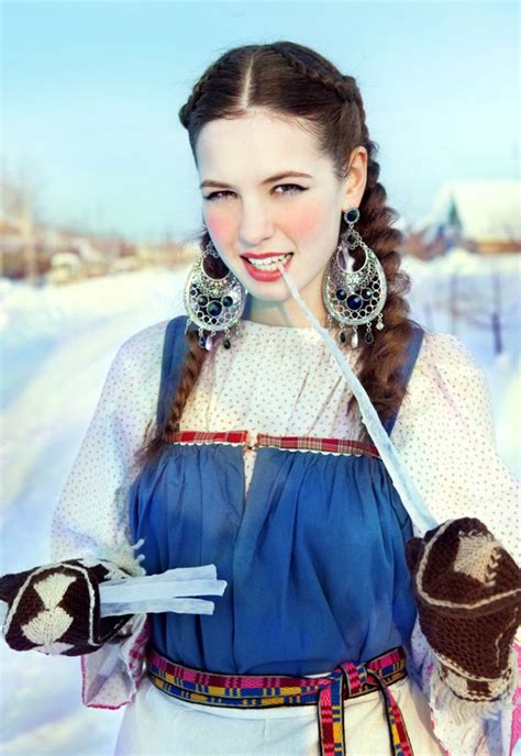 Beautiful Slavic Folklore With Julia Galimova | Russian beauty, Russian fashion, Russian winter