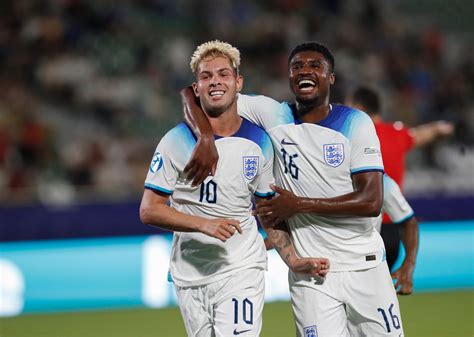 Emile Smith Rowe scores as England book quarter-final spot at U21 Euros after beating Israel ...