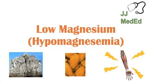 Low magnesium (Hypomagnesemia) | Causes, Symptoms, Treatment | & Role of Magnesium, Dietary ...