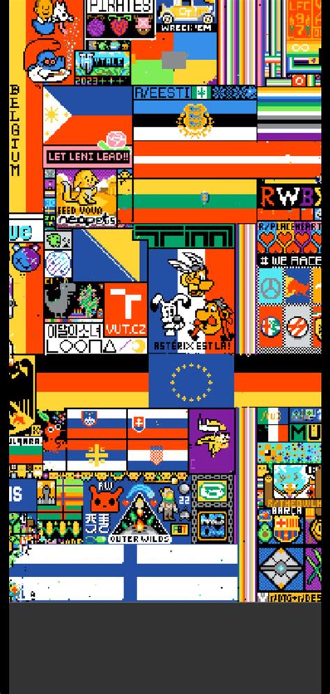 Let the German flag destroy the EU flag : r/place