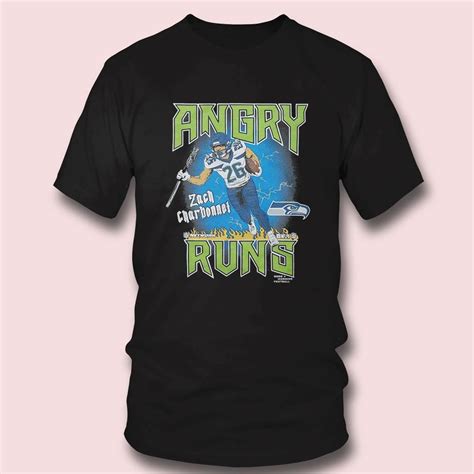 Angry Runs Seahawks Zach Charbonnet Shirt