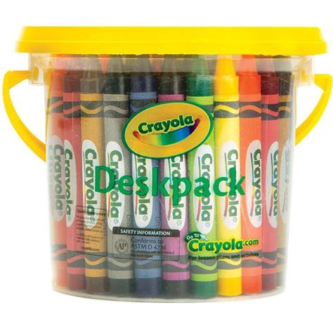 CRAYOLA CRAYONS LARGE 48 Assorted Deskpack 8 Colors|Crayons|Art Craft ...