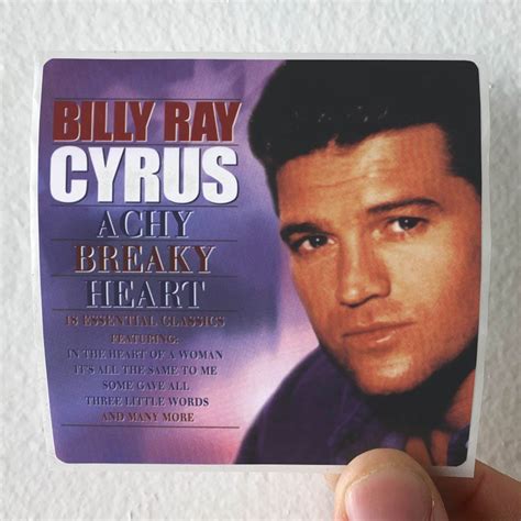 Billy Ray Cyrus Achy Breaky Heart Album Cover Sticker