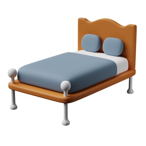 Bed 3D Illustration 21186882 PNG