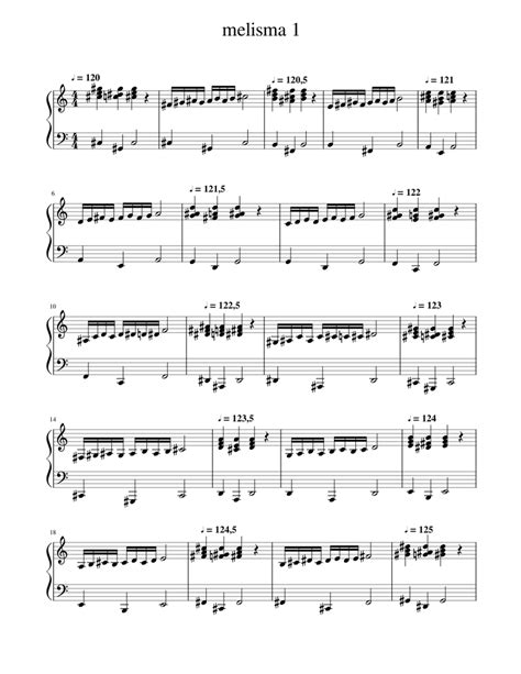 melisma 4 Sheet music for Piano (Solo) | Musescore.com