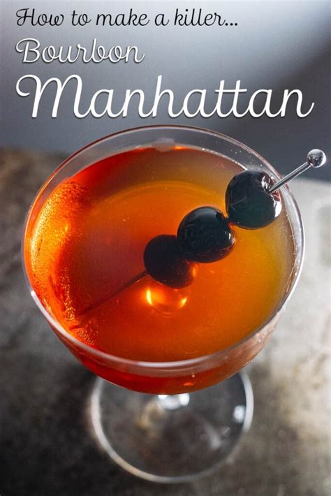 Bourbon Manhattan Cocktail | 2foodtrippers