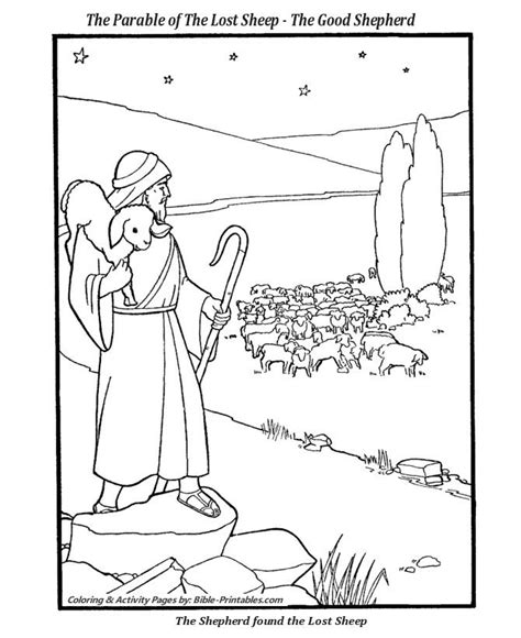 Jesus with Sheep Coloring Pages Unique the Parable Of the Lost Sheep 2 ...