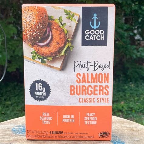 Good Catch • Salmon Burgers – VeggiePattyTasteTest.com