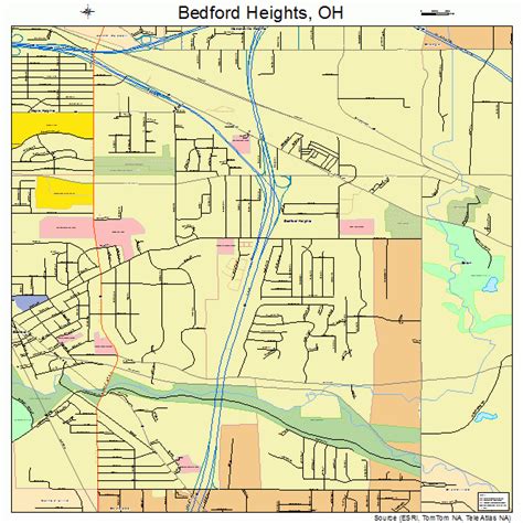 Bedford Heights Ohio Street Map 3904920