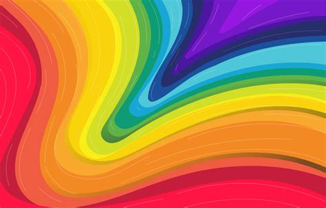 The Pop Rainbow Wave 6121417 Vector Art at Vecteezy