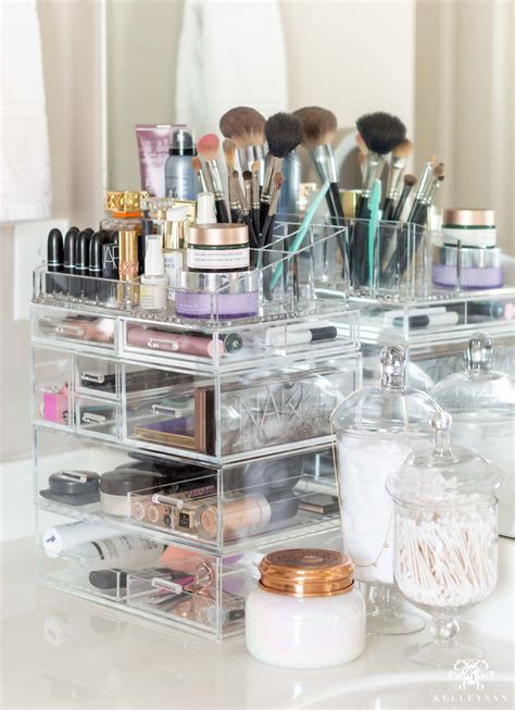 Makeup Organization Tips & Best Acrylic Makeup Organizer | Kelley Nan