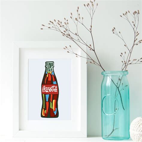 PRINTABLE Coca Cola Bottle Art Coca Cola Coke Bottle | Etsy