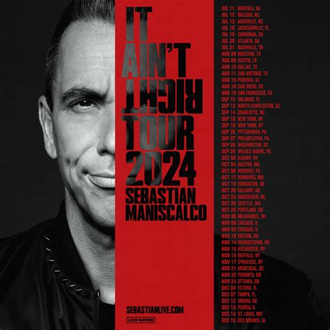 Sebastian Maniscalco Tour 2024 Florida: Don’t Miss Out on this ...