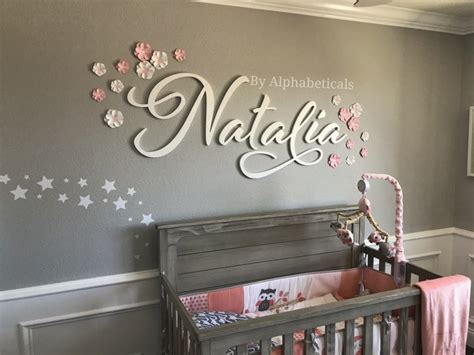 Baby Name Signs for Nursery Girl Boy Wooden letters for Wall | Etsy