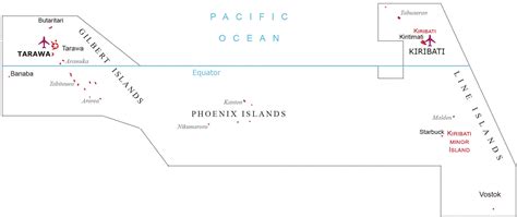 Kiribati Map - Islands and Cities - GIS Geography