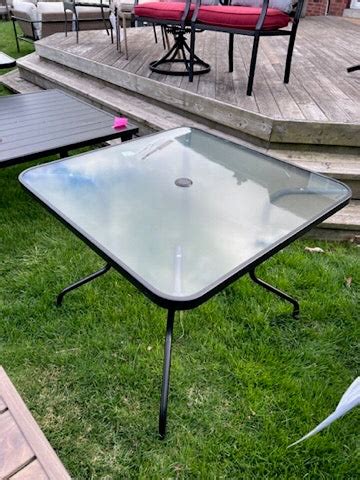 Square Glass Dining Table – Sell My Stuff Canada - Canada's Content and Estate Sale Specialists