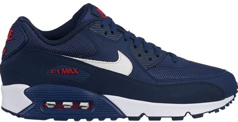 Nike Air Max 90 Midnight Navy University Red White in Blue for Men - Lyst