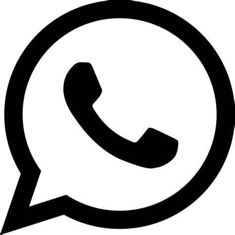 Logo Whatsapp Png Preto E Branco Significado - IMAGESEE