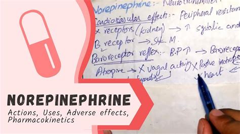 NOREPINEPHRINE - Actions, Uses, Pharmacokinetics, adverse effects ...