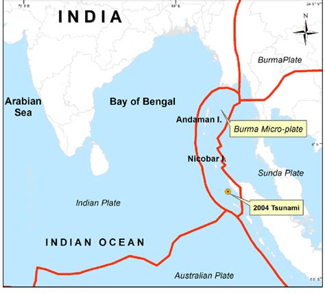 Location of 2004 Indian Ocean Tsunami and surrounding tectonic plates | Download Scientific Diagram