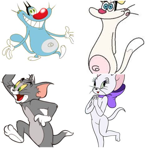 Cat Lovers (Oggy and the Cockroaches/T and Jerry) by EBOTIZER on DeviantArt