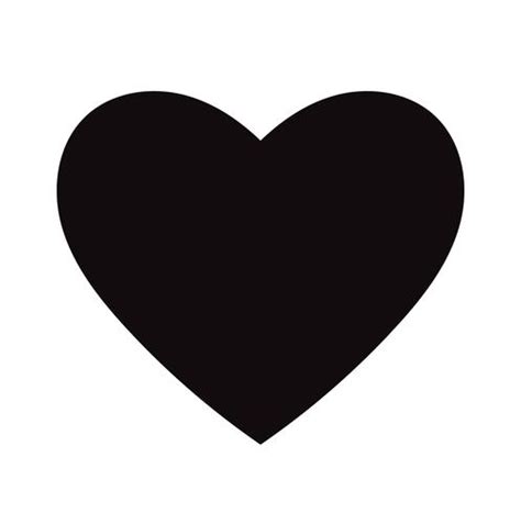 Flat Black Heart Icon Isolated on White Background. Vector illustration. 284981 Vector Art at ...