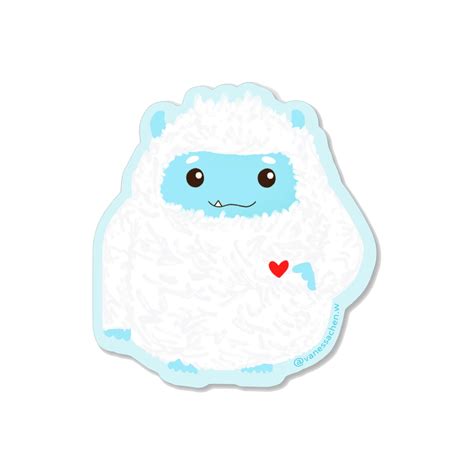 Yeti Sticker – Sixtyeightcolors by Vanessa