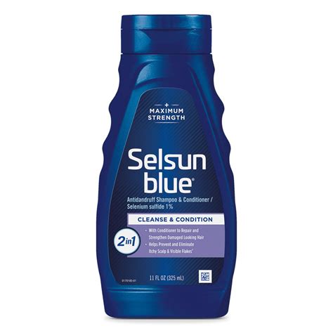 Buy Selsun Blue 2-in-1 Anti-dandruff Shampoo & Conditioner, 11 fl. oz., Maximum Strength 2-in-1 ...