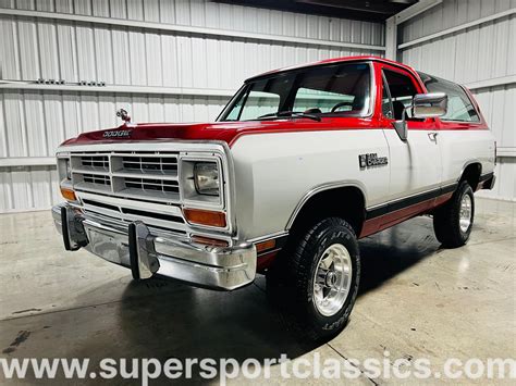 1990 Dodge Ramcharger | SuperSport Classics