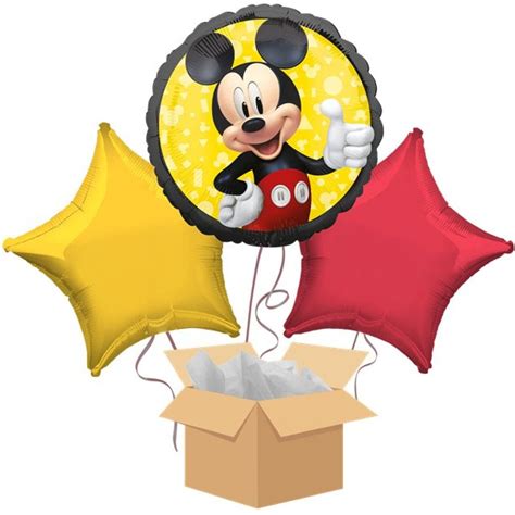 Mickey Mouse Balloon Bouquet - Delivered Inflated | Party Delights