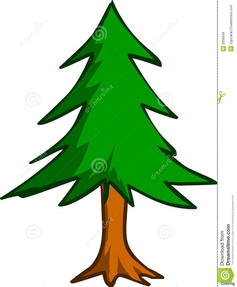 Simple Pine Tree Drawing at GetDrawings | Free download