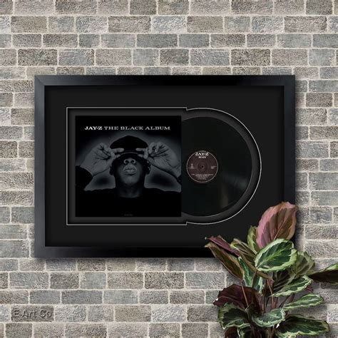 Jay Z, the Black Album, Vinyl LP Record Framed and Ready to Hang, Music ...