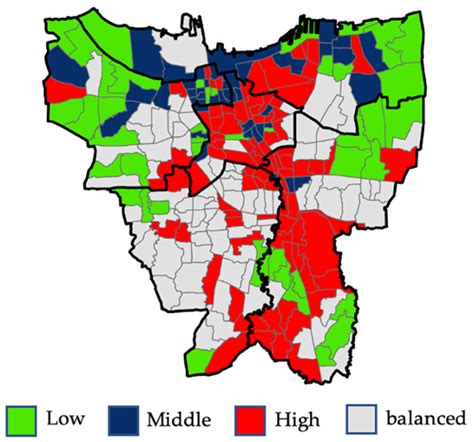 Spatial pattern of Jakarta's population based on socioeconomic status ...