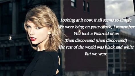 Taylor Swift - Out Of The Woods [lyrics] - YouTube