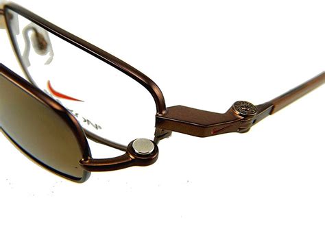 Nike Prescription Flexon Eyeglasses Magnetic Clip-On Polarized Sunglasses #9125MAG-SET (210 ...