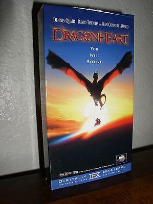 Dragonheart Cast Dennis Quaid , David Thewlis, Sean Connery (VHS, 1997) - VHS Tapes