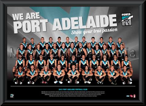 2013 Port Adelaide Power team frame :: Port Adelaide Power :: AFL - Aussie Rules :: Sports ...