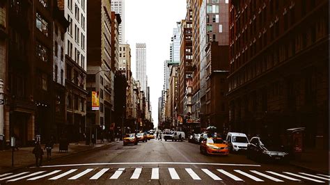 New York Street, city street view HD wallpaper | Pxfuel