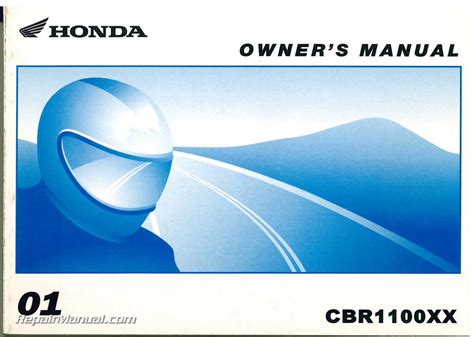 2001 Honda CBR1100XX Motorcycle Owners Manual