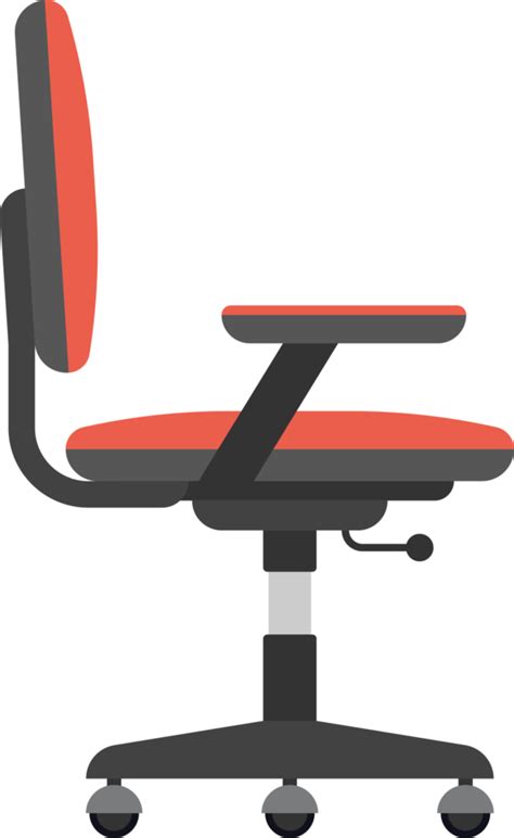 Desk chair set vector illustration isolated on white 9314000 PNG