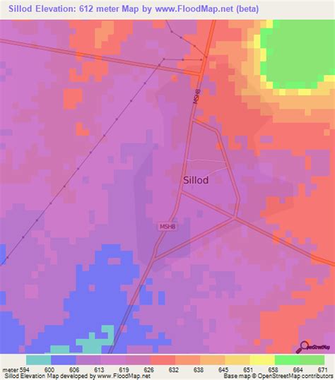 Elevation of Sillod,India Elevation Map, Topography, Contour