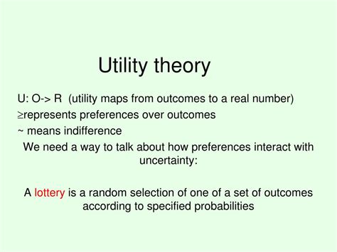 PPT - Utility theory PowerPoint Presentation, free download - ID:2052775