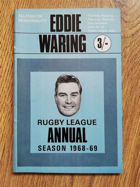 Eddie Waring 1968-69 Rugby League Annual - Rugbyreplay