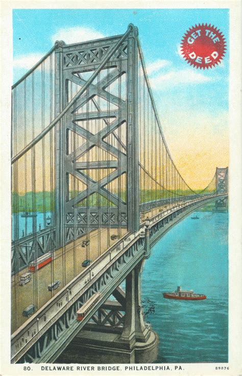 Delaware River Bridge, Bridge Realty Co. – front (Copy) – Historical ...