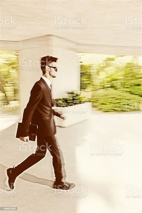 Businessman Walking At The Office Stock Photo - Download Image Now - 30-39 Years, Adult, Adults ...