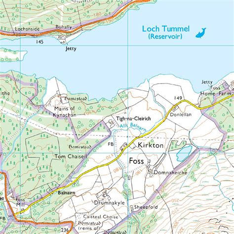 OS Map of Pitlochry & Loch Tummel | Explorer OL49 Map | Ordnance Survey Shop